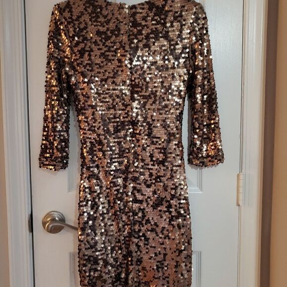French C Sequin Crewneck Dress 4 - Picture 6 of 10